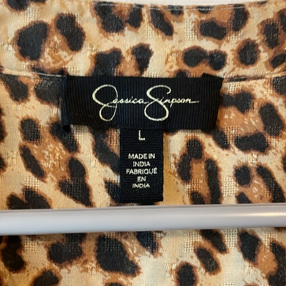 Jessica Simpson Animal Print Blouse - Picture 5 of 7